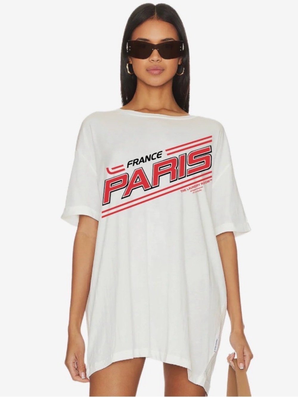 The Laundry Room Paris France Sportif Oversized Graphic Tee NWT Small
